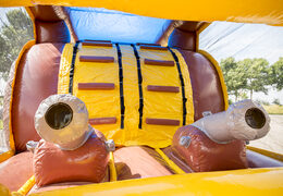 Buy inflatable 8 meter pirate themed obstacle course for kids. Order inflatable obstacle courses now online at JB Inflatables UK