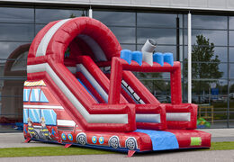 Opblaasbare glijbaan brandweer