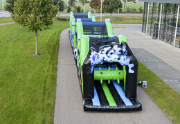 Get your 30 meter obstacle course in black and green online now. Order inflatable obstacle courses at JB Inflatables UK