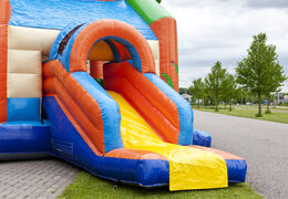 Buy an inflatable multifun bouncy castle for children with a striking 3D object of a large crocodile on top of the roof at JB Inflatables UK. Order bouncy castles online at JB Inflatables UK