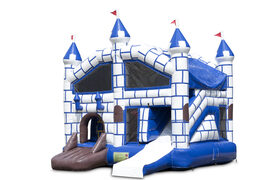 Buy inflatable indoor multiplay bouncy castle with slide in theme castle for children. Order inflatable bouncy castles online at JB Inflatables UK
