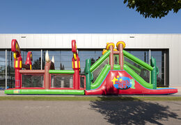 Order a unique 17 meter wide obstacle course in cowboy theme for children. Buy inflatable obstacle courses online now at JB Inflatables UK