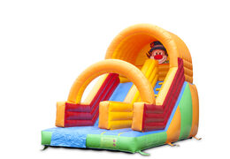 Buy a Clown slide with the cheerful colors and nice print on the back wall. Order inflatable slides now online at JB Inflatables UK