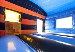 Buy covered maxi multifun bouncy castle in car theme with a slide for children. Order inflatable bouncy castles online at JB Inflatables UK