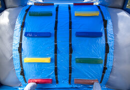 Order shark obstacle course with 3D objects for kids. Buy inflatable obstacle courses online now at JB Inflatables UK