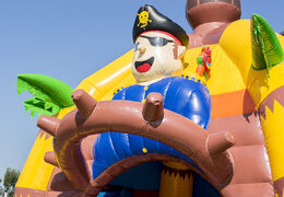Order Multifun super pirate bouncy castle with slide for kids. Buy inflatable bouncy castles online at JB Inflatables UK