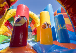 Order bouncer in shark with a slide for children. Buy inflatable bouncers online at JB Inflatables UK