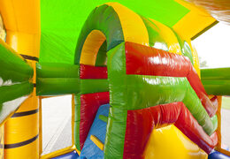 Buy a crocodile themed bounce house with a slide for children. Order inflatable bounce houses online at JB Inflatables UK
