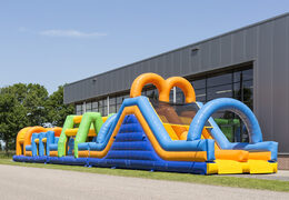 Buy 27 meter long double obstacle course in cheerful colors for children. Order inflatable obstacle courses now online at JB Inflatables UK