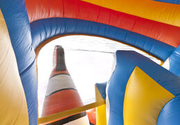 Clownfish themed multifunctional inflatable slide with a splash pool, impressive 3D object, fresh colors and the 3D obstacles for kids. Buy inflatable slides now online at JB Inflatables UK