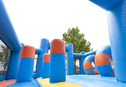 Unique multifunctional slide in clownfish theme with a splash pool, impressive 3D object, fresh colors and the 3D obstacles for children. Buy inflatable slides now online at JB Inflatables UK