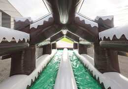 Get an inflatable double rollerslide in winter theme for both young and old. Buy inflatable winter attractions online now at JB Inflatables UK