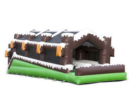 Roller track double inflatable in winter theme for both young and old. Order inflatable winter attractions now online at JB Inflatables UK