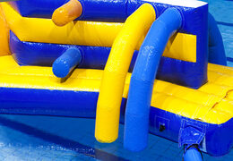 Buy Zig Zag Zee inflatable double obstacle course for both young and old. Order inflatable pool obstacle courses now online at JB Inflatables UK