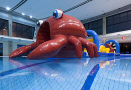 Unique inflatable Obstacle Run in crab theme with challenging obstacle objects for both young and old. Buy inflatable water attractions online now at JB Inflatables UK