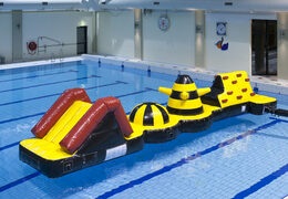 Adventure run inflatable pool with challenging obstacle objects for both young and old. Order inflatable pool games now online at JB Inflatables UK