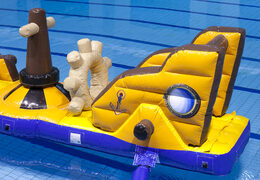 Slide obstacle course pirate ship run with fun objects for both young and old. Buy inflatable obstacle courses online now at JB Inflatables UK