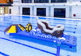 Buy an airtight pirate-themed inflatable slide for both young and old. Order inflatable water attractions now online at JB Inflatables UK