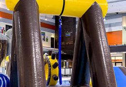 Buy an airtight pirate play island in the pirate theme with a vine, climbing tower, round slide and obstacles for both young and old. Order inflatable water attractions now online at JB Inflatables UK