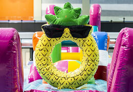 Order a Flamingo Run themed swimming pool obstacle course for both young and old. Buy inflatable water attractions online now at JB Inflatables UK