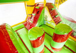 Multiplay jungle bouncer with a slide and buy 3D objects for kids. Order inflatable bouncers online at JB Inflatables UK