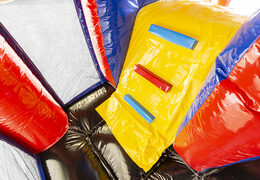 Order a bespoke Captian Jack Multiplay Fire Brigade Indoor inflatable bounce house online at JB Promotions JB Hinchables España; specialist in inflatable advertising items such as custom bouncy castles