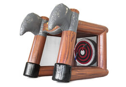 Buy inflatable Ax Battle game for both young and old. Order bouncy castles now online at JB Inflatables UK