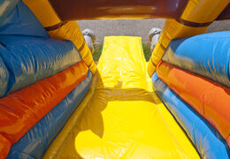 Buy indoor inflatable multiplay bouncer with slide in pirate ship theme for kids. Order inflatable bouncers online at JB Inflatables UK