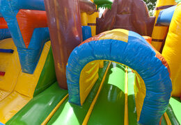 Inflatable pirate boat themed multiplay bouncer for children. Order inflatable bouncers online at JB Inflatables UK