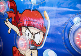 Order IPS Splash Wall underwater theme - detail print with a water spray at the top for both young and old. Buy inflatable IPS Splash Walls now online at JB Inflatables UK 