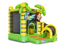 Buy a small indoor inflatable multiplay bouncy castle in a jungle theme for children. Order inflatable bouncy castles online at JB Inflatables UK
