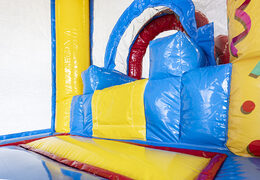 Order mini inflatable with slide party bouncy castle with slide for children. Buy inflatable bouncy castles online at JB Inflatables UK