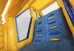 Buy modular 13.5m long obstacle course in marble theme with matching 3D objects for kids. Order inflatable obstacle courses now online at JB Inflatables UK