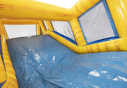 Marble inflatable obstacle course with matching 3D objects for children. Buy inflatable obstacle courses online now at JB Inflatables UK