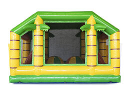 Order an obstacle course 19 meters long in a jungle theme with appropriate 3D objects for kids. Buy inflatable obstacle courses online now at JB Inflatables UK
