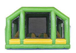 Buy modular 19m long crocodile themed obstacle course with matching 3D objects for kids. Order inflatable obstacle courses now online at JB Inflatables UK
