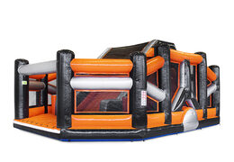 Buy inflatable 40-piece mega modular Dodge or Slide assault course for kids. Order inflatable obstacle courses online now at JB Inflatables UK