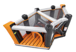 Mega inflatable 40-piece giga modular Gate Corner assault course for children. Order inflatable obstacle courses online now at JB Inflatables UK