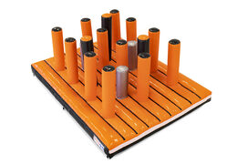 Buy Inflatable 40 Piece Giga Pillar Dodger Platform Modular assault course for Kids. Order inflatable obstacle courses online now at JB Inflatables UK