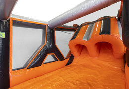 Buy inflatable 40-piece giga Tunnelslide modular obstacle course for kids. Order inflatable obstacle courses online now at JB Inflatables UK