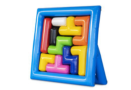 te koop opblaasbare puzzel blauw