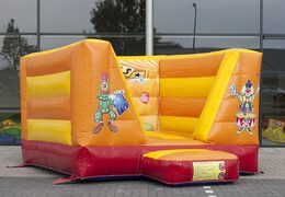 Small open bouncer in circus theme for sale. Order bouncers now at JB Inflatables UK online