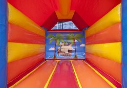 Klein overdekt springkussen kopen in het thema piraat voor kinderen