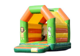 Buy a midi inflatable bouncy castle with a jungle theme for kids. Bouncy castles available at JB Inflatables UK online