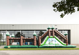 Get your unique 17 meter winter themed obstacle course with 7 game elements and colorful objects now for kids. Order inflatable obstacle courses at JB Inflatables UK