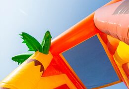 Large inflatable open multiplay indoor pirate bouncer with slide for kids. Buy bouncers online at JB Inflatables UK