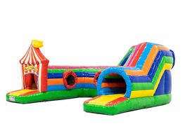Buy inflatable indoor play fun bouncy castle crawl tunnel in circus theme for children. Order bouncy castles online at JB Inflatables UK