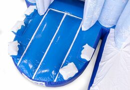 Ice themed bouncer with a slide and 3D objects for kids. Buy bouncers online at JB Inflatables UK