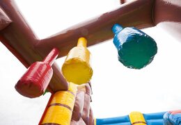 Buy indoor inflatable multiplay pirate boat bouncer with a slide and 3D objects for kids. Order bouncers online at JB Inflatables UK