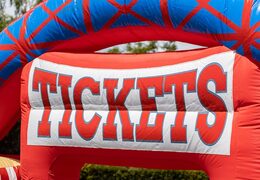 Inflatable schuim bubble park in thema rollercoaster te koop voor kinderen